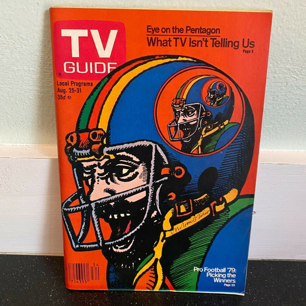 TV Guide August 25 1979 NFL Football Pentagon Karen Ann Morris BBC