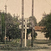 Van Wert Ohio Postcard Vintage 1909 Main and Jackson Streets RR Crossing