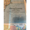 United States of America Map Vintage 1940 National Geographic Society 26x40