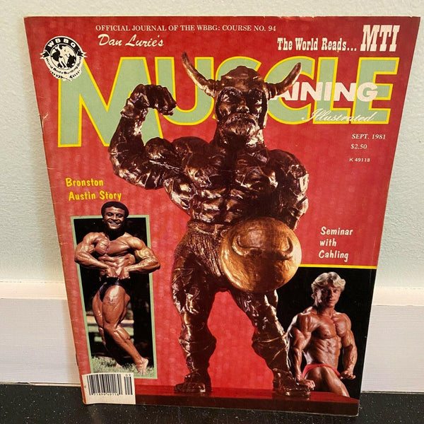 Muscle Training Illustrated September 1981 vintage magazine bodybuilding