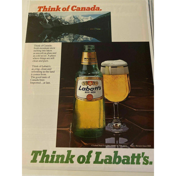 1979 Labatt's Canadian Beer Amherst NY Vintage Magazine Print Ad