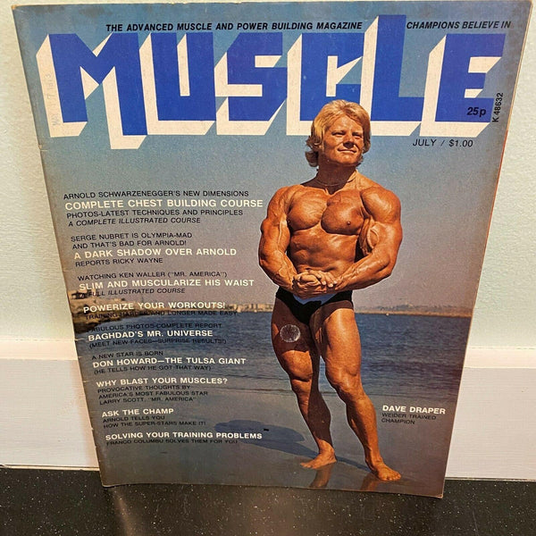 Muscle July 1973 vintage magazine Arnold Schwarzenegger bodybuilding