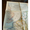 Vintage Germany and its Approaches Map WWII National Geographic 1944
