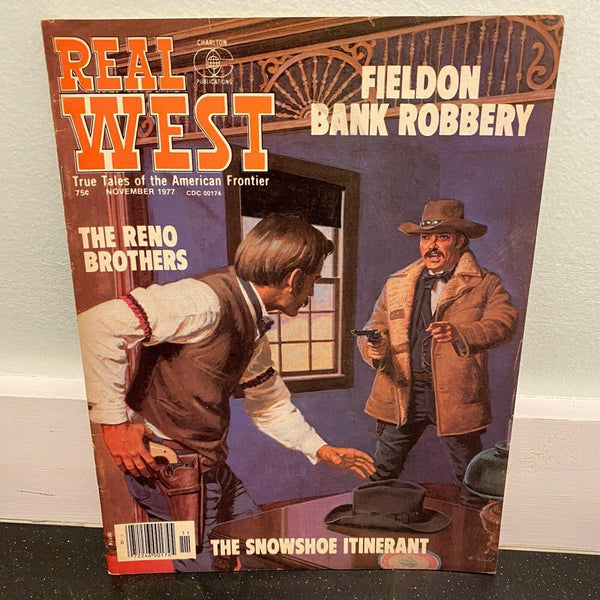 Real West November 1977 Fieldon Bank Robbery Western Frontier magazine