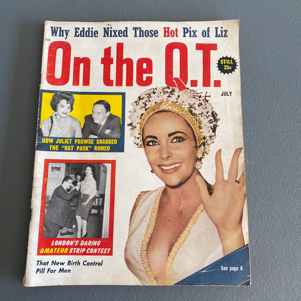 On the Q.T. July 1962 magazine Elizabeth Liz Taylor