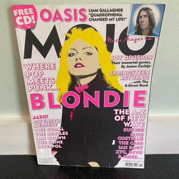 Mojo November 2007 magazine Music Pop Punk Blondie Joy Division Suicide Cars XTC