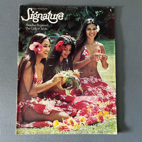 Signature June 1973 magazine Stanley Dancer Girls of Tahiti Diners Club