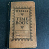 Vintage Weekly Time Book 1936-1938 w/ Table of Wages Junk Journaling Papercraft