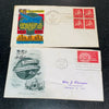 U.S. Air Mail FDC Cachet Lot of 2 1948 1949 Postal Covers Stamps Scott C38 C44