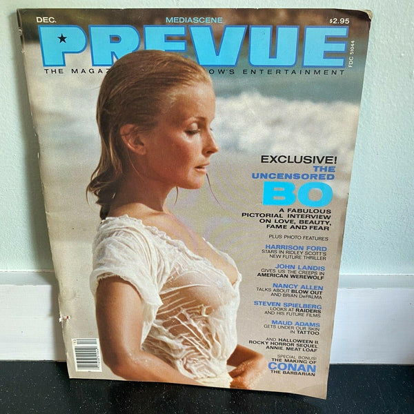 Prevue November December 1981 magazine Bo Derek Harrison Ford Conan