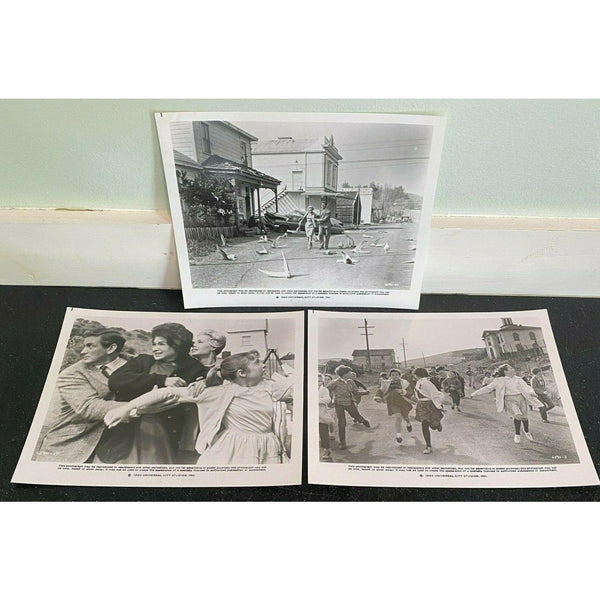 The Birds Movie Still Press Photos Lot of 3 1963 1980 Alfred Hitchcock