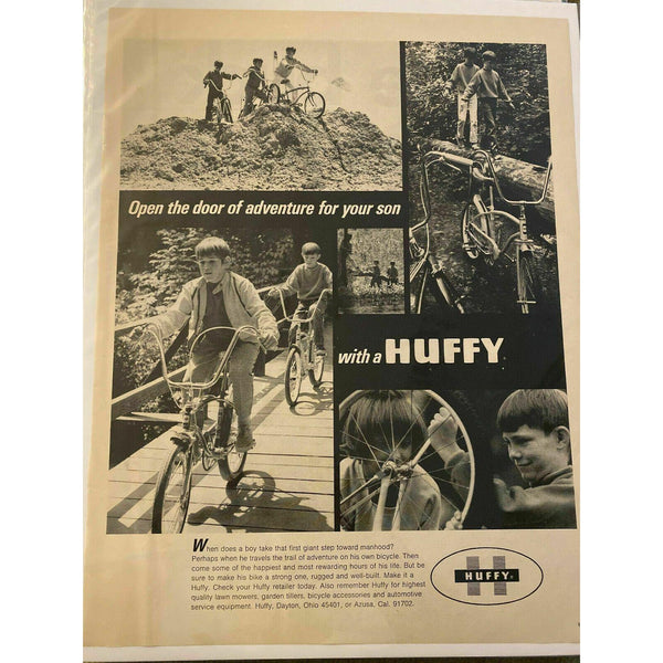 1970 Huffy Bike Dayton OH Boys Vintage Magazine Print Ad