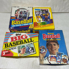 Baseball Card Wax Pack Box Lot 1988 Fleer Topps Big 3rd Series 1988 1989 Donruss