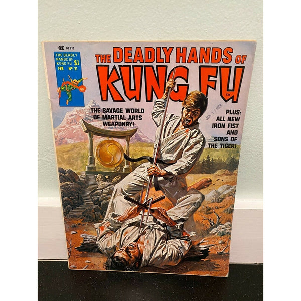 Deadly Hands of Kung Fu Magazine 21 Iron Fist Sons of the Tiger February 1976