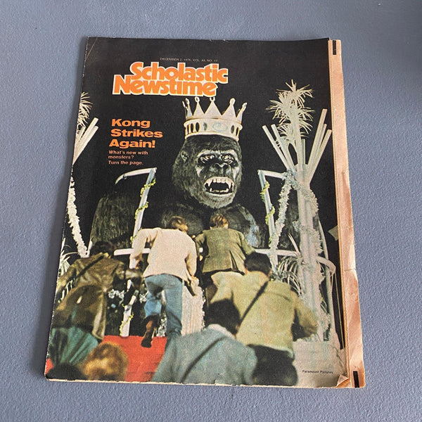 Scholastic Newstime December 2 1976 magazine King Kong Monsters