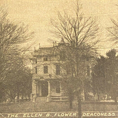 Ellen B. Flower Deaconess Home RPPC Wauseon OH Real Photo Postcard 1907 Vintage