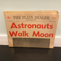 Plain Dealer July 21 1969 Astronauts Walk Moon Landing Complete Newspaper Ohio
