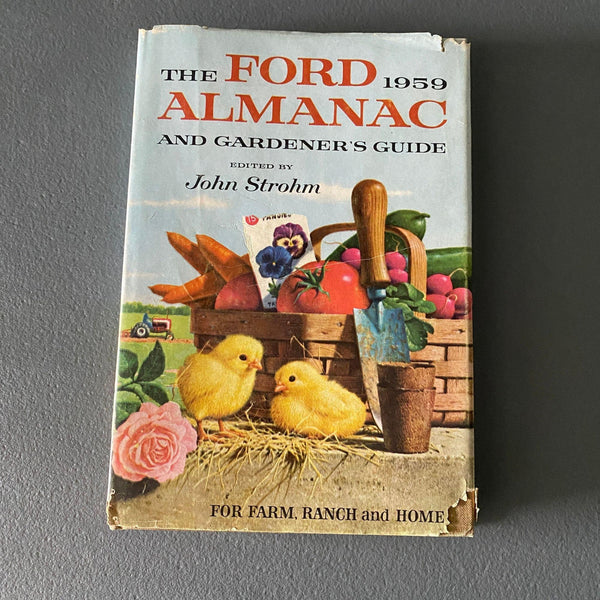 1959 Ford Almanac and Gardener's Guide book Farming Tractor Vintage Advertising