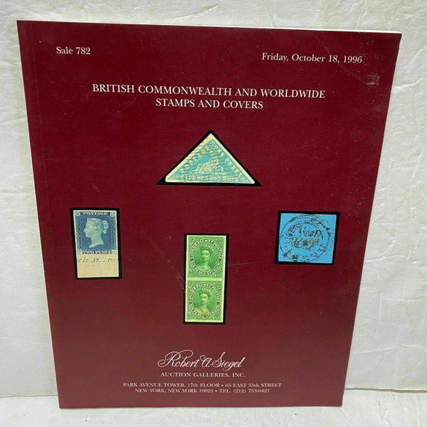 Siegel Stamp Catalog 782 British Commonwealth Worldwide Covers 1996