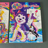 Lisa Frank Color and Trace Coloring Activity Books Unicorn Husky Penguin New
